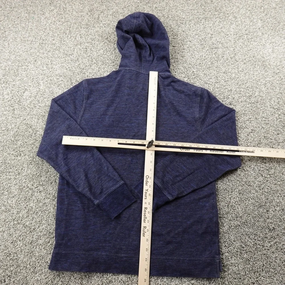 Banana Republic Hoodie Mens S Blue Performance Pullover 1/4 Zip Sweatshirt Gym‎